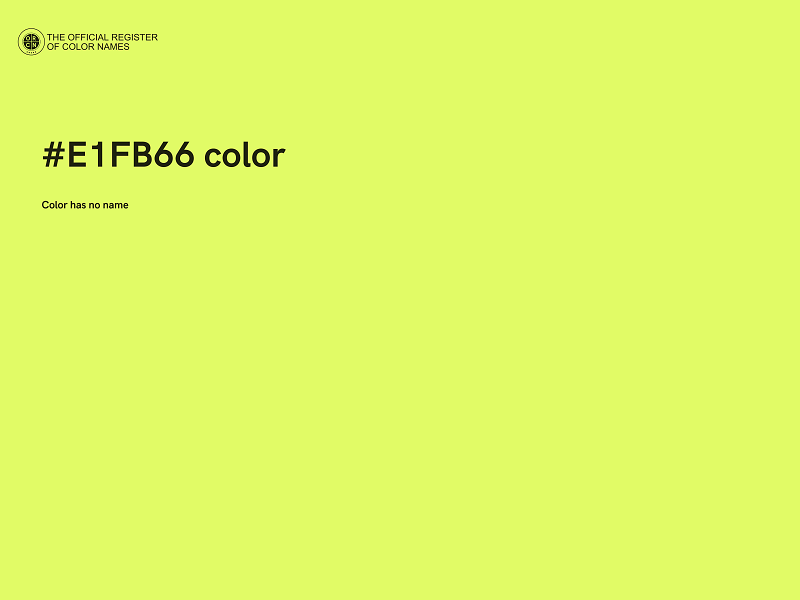 #E1FB66 color image