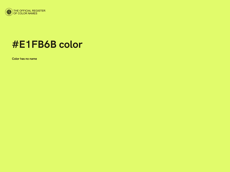 #E1FB6B color image