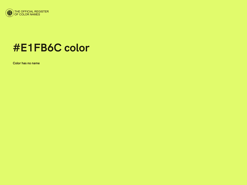 #E1FB6C color image