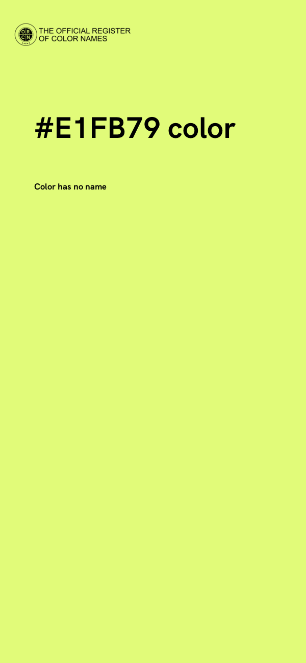 #E1FB79 color image