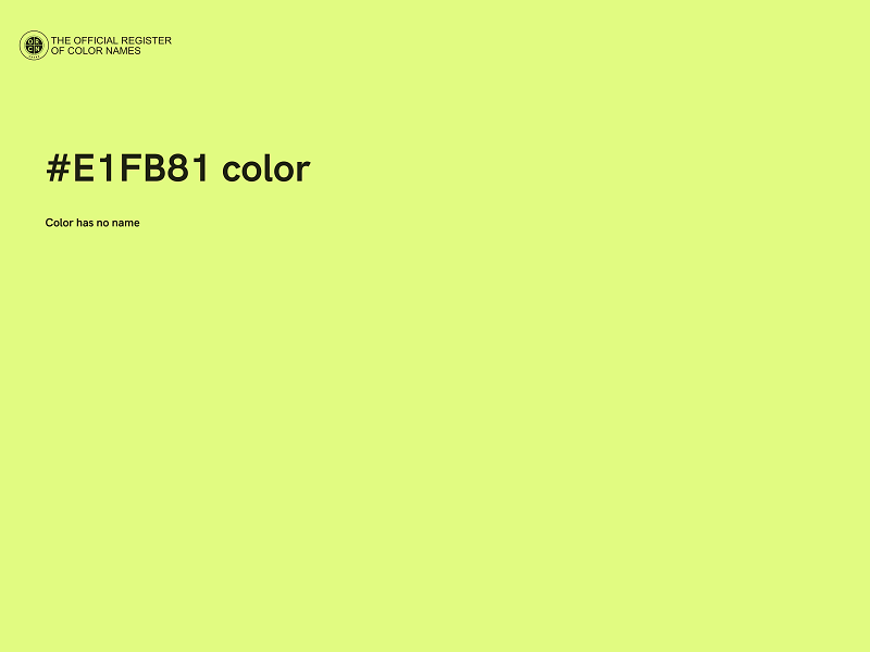 #E1FB81 color image