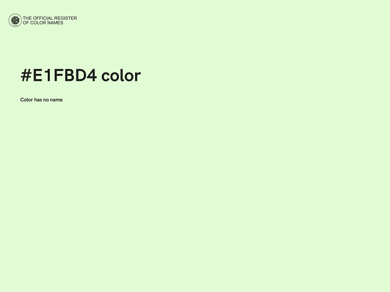 #E1FBD4 color image