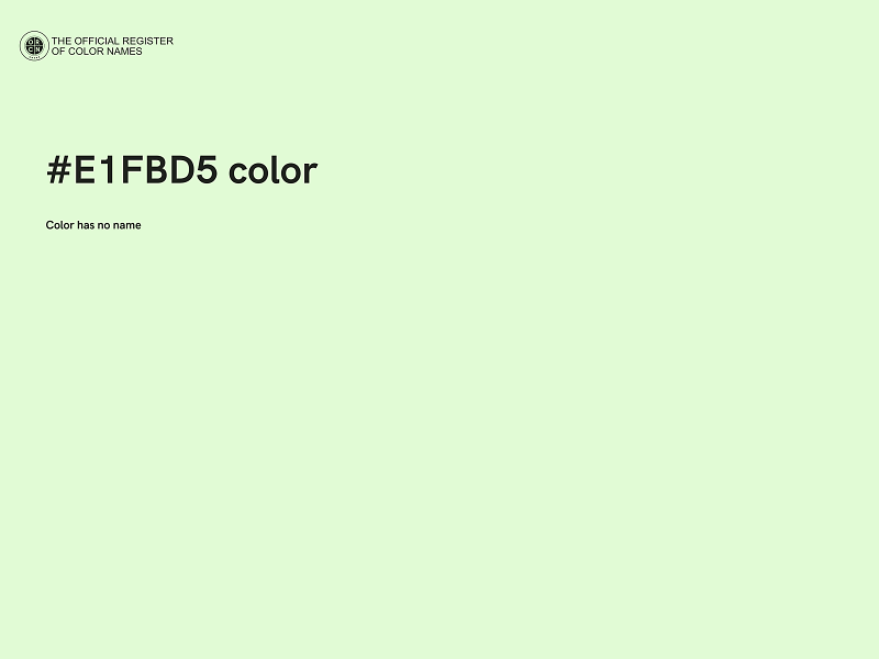 #E1FBD5 color image