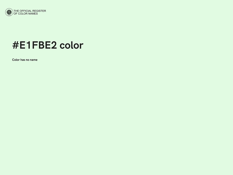 #E1FBE2 color image