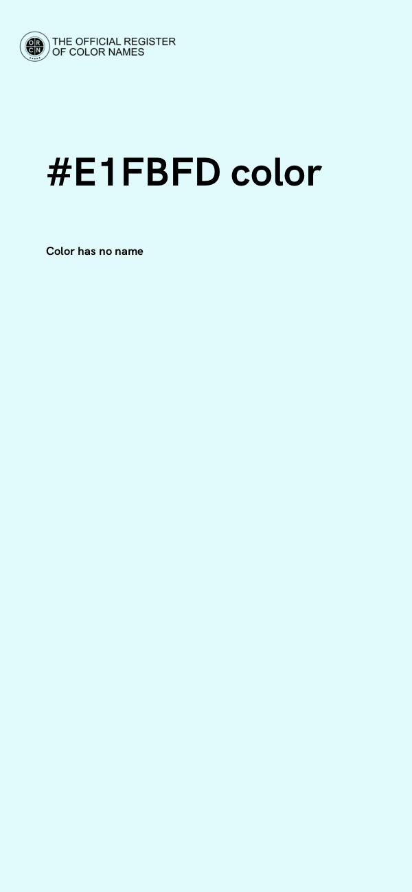#E1FBFD color image