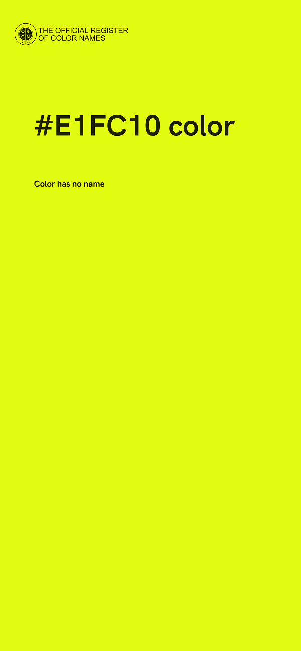 #E1FC10 color image