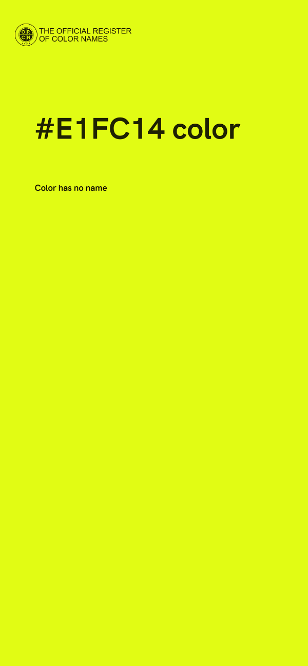 #E1FC14 color image