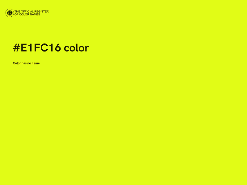 #E1FC16 color image