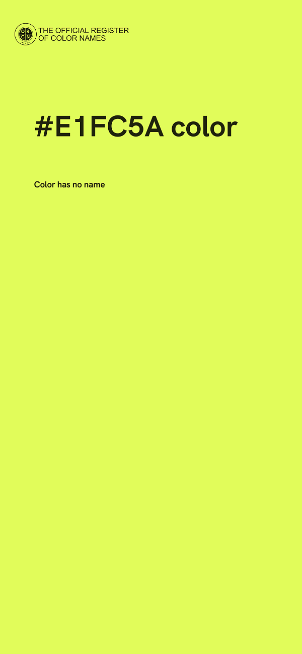 #E1FC5A color image