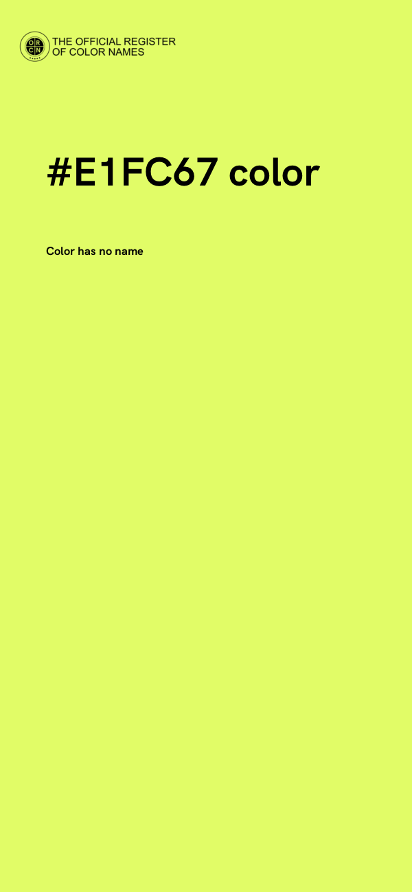 #E1FC67 color image