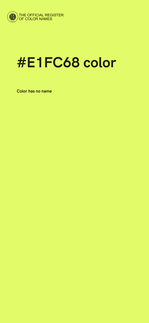 #E1FC68 color image