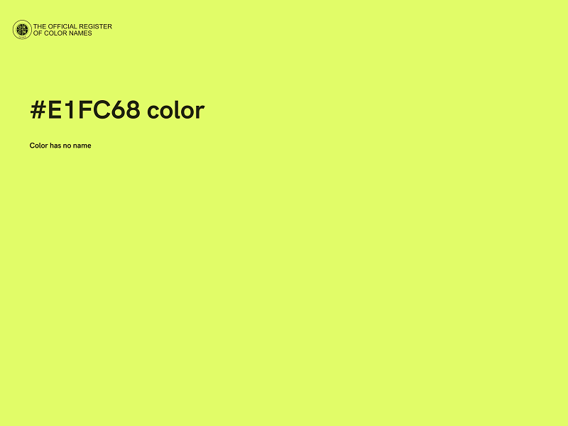 #E1FC68 color image