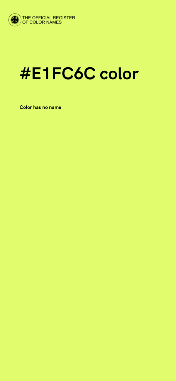 #E1FC6C color image