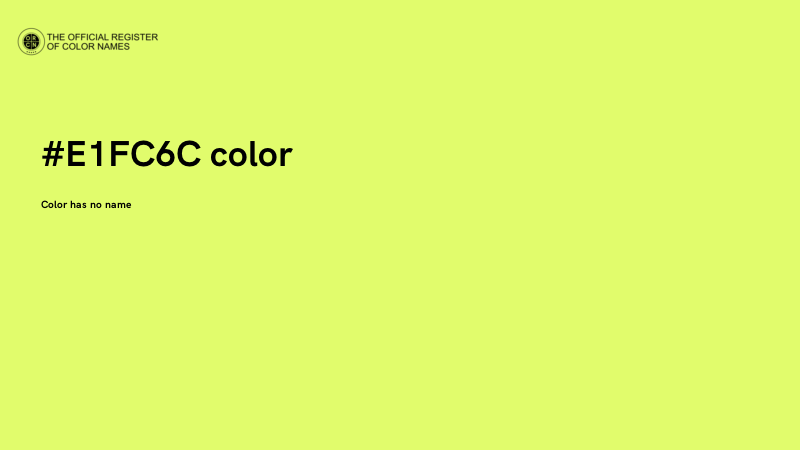 #E1FC6C color image