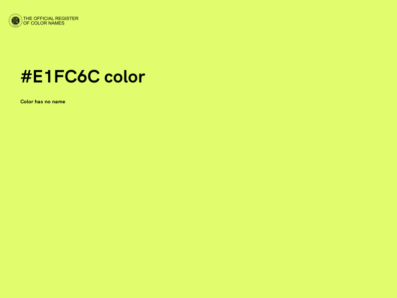 #E1FC6C color image
