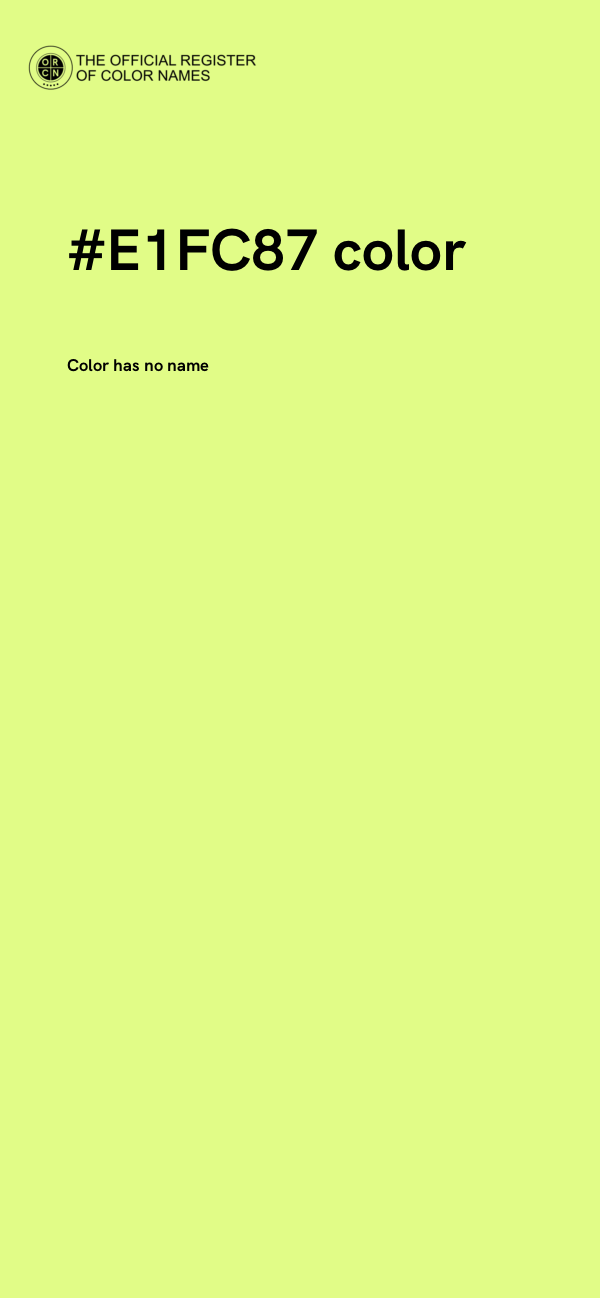 #E1FC87 color image