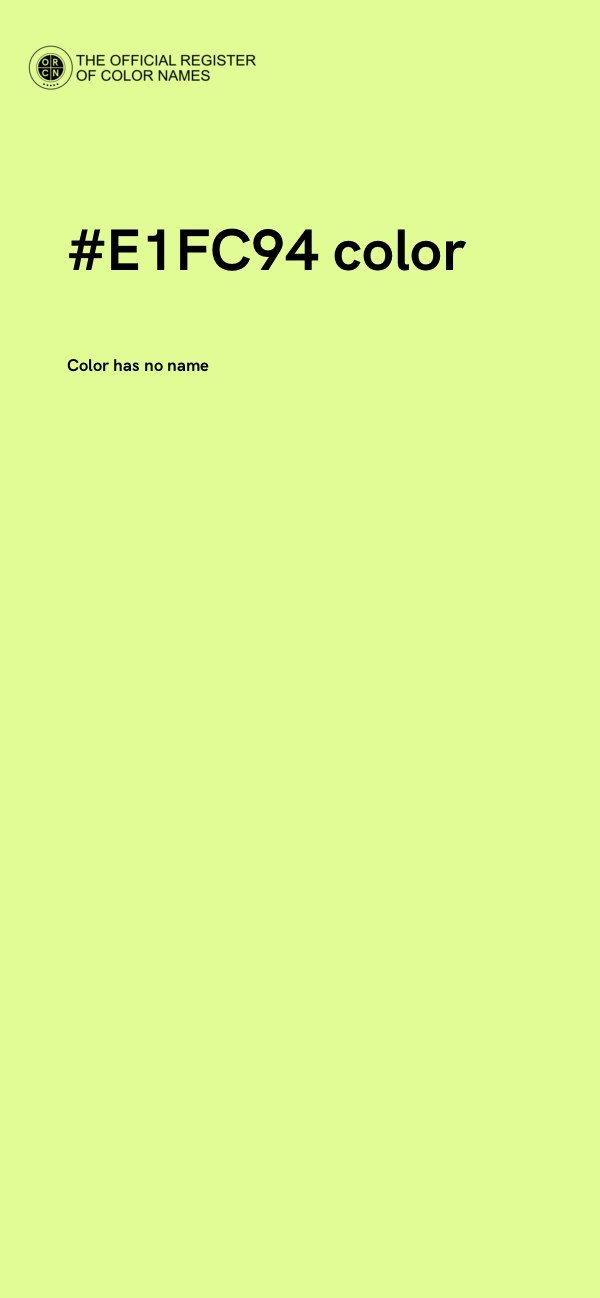 #E1FC94 color image