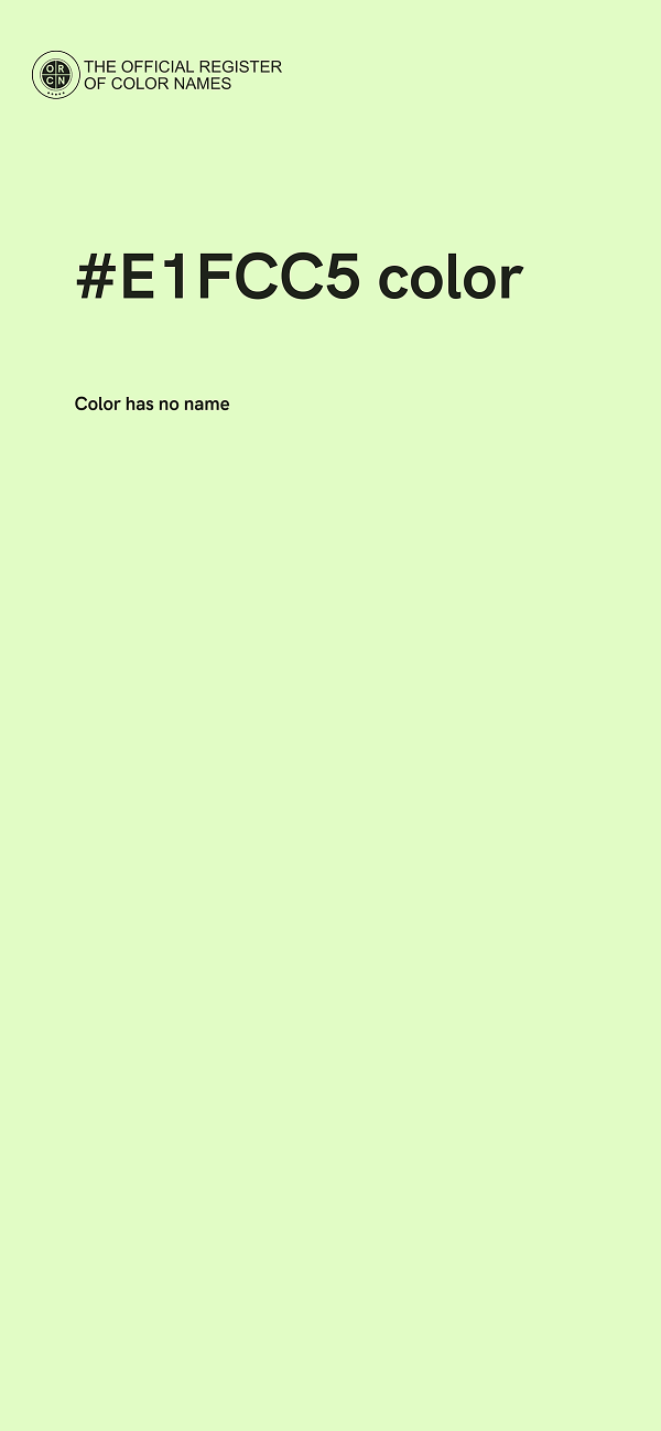 #E1FCC5 color image