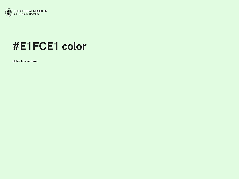 #E1FCE1 color image