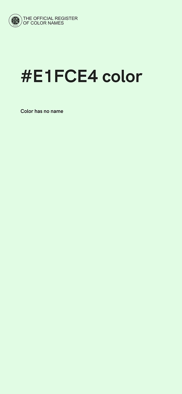 #E1FCE4 color image