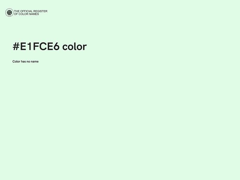 #E1FCE6 color image