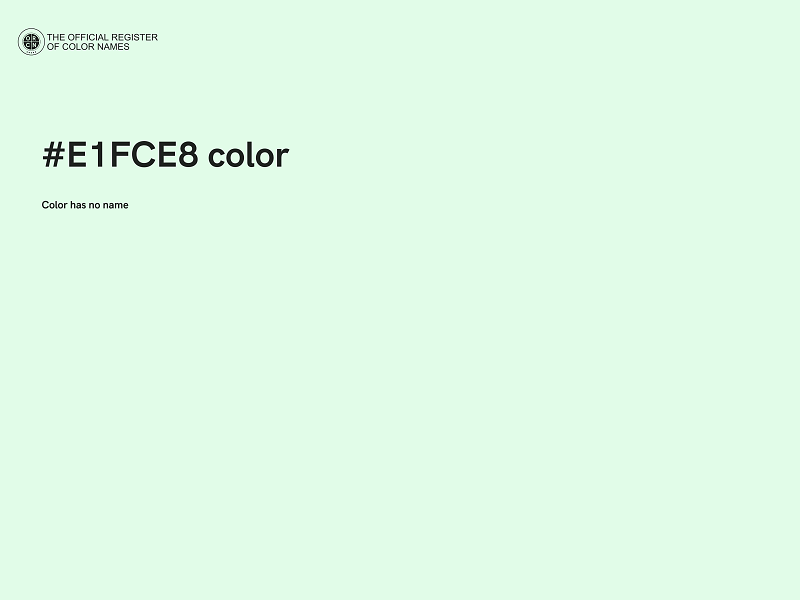 #E1FCE8 color image