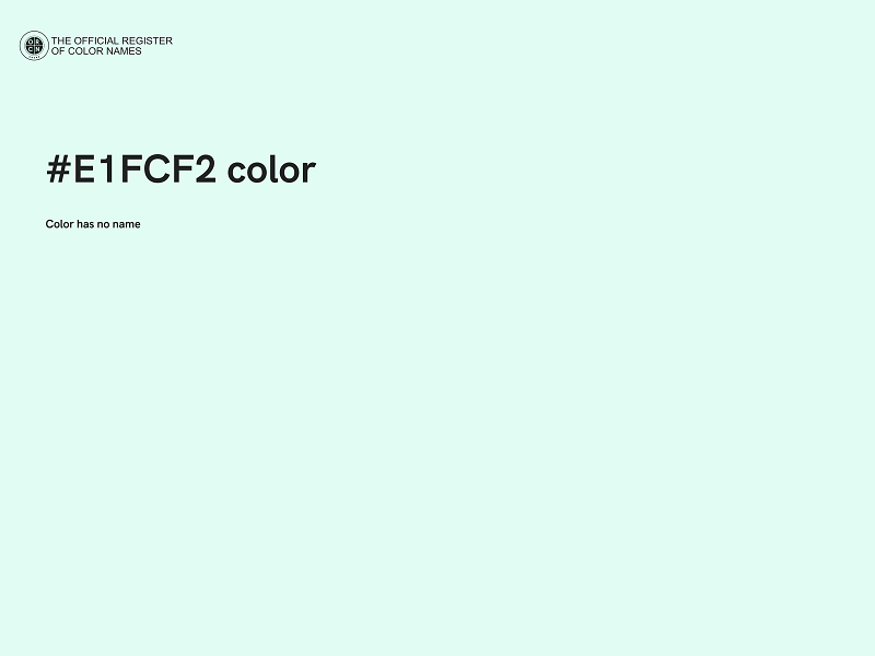 #E1FCF2 color image