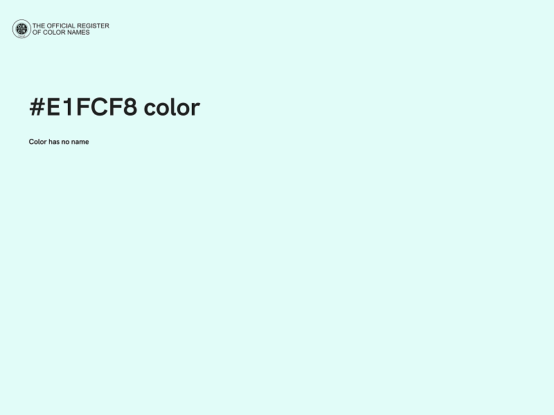 #E1FCF8 color image