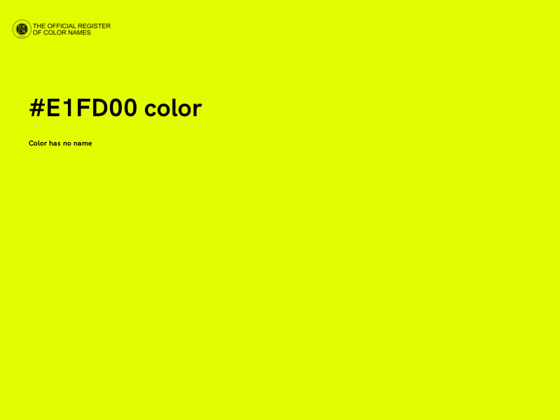 #E1FD00 color image