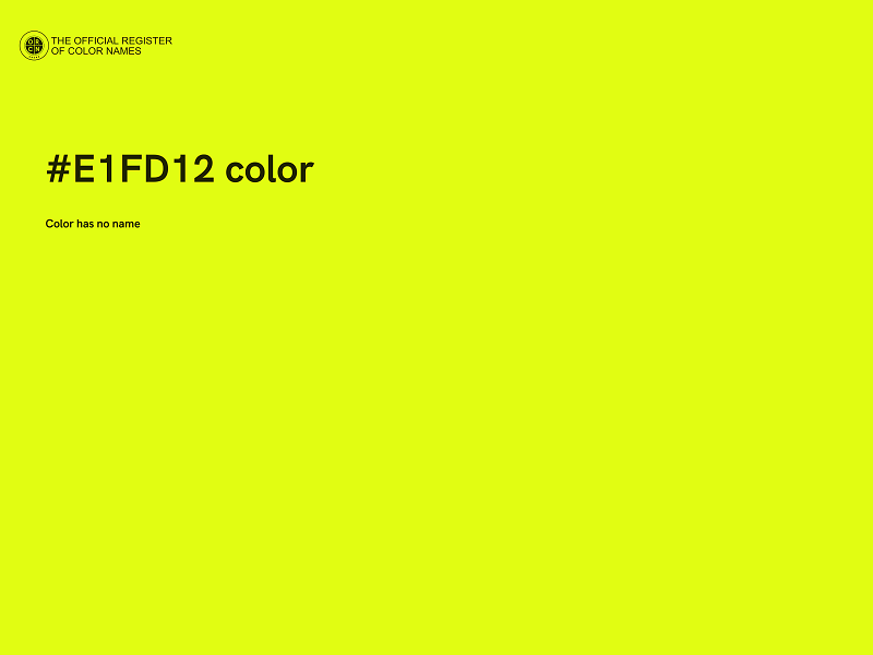 #E1FD12 color image