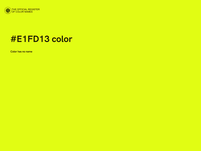 #E1FD13 color image