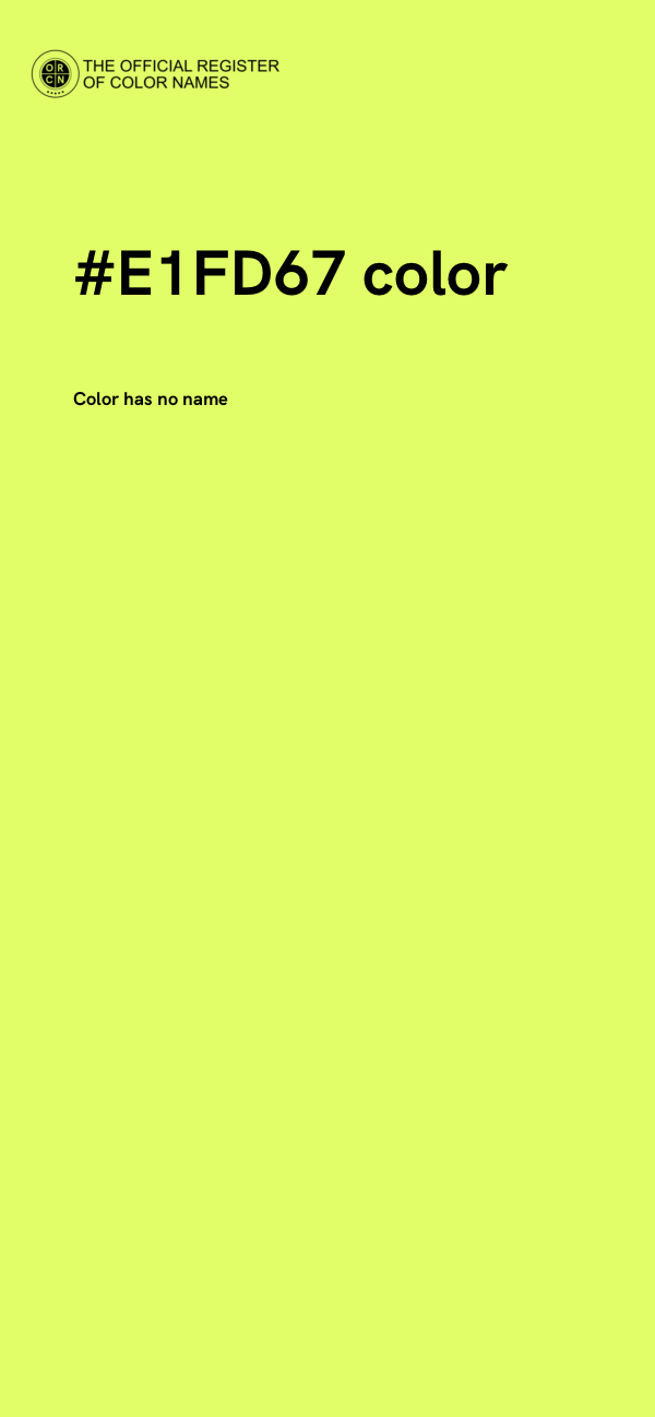 #E1FD67 color image