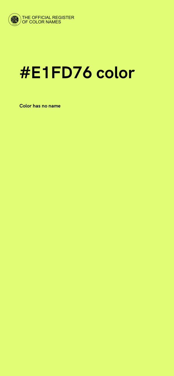#E1FD76 color image