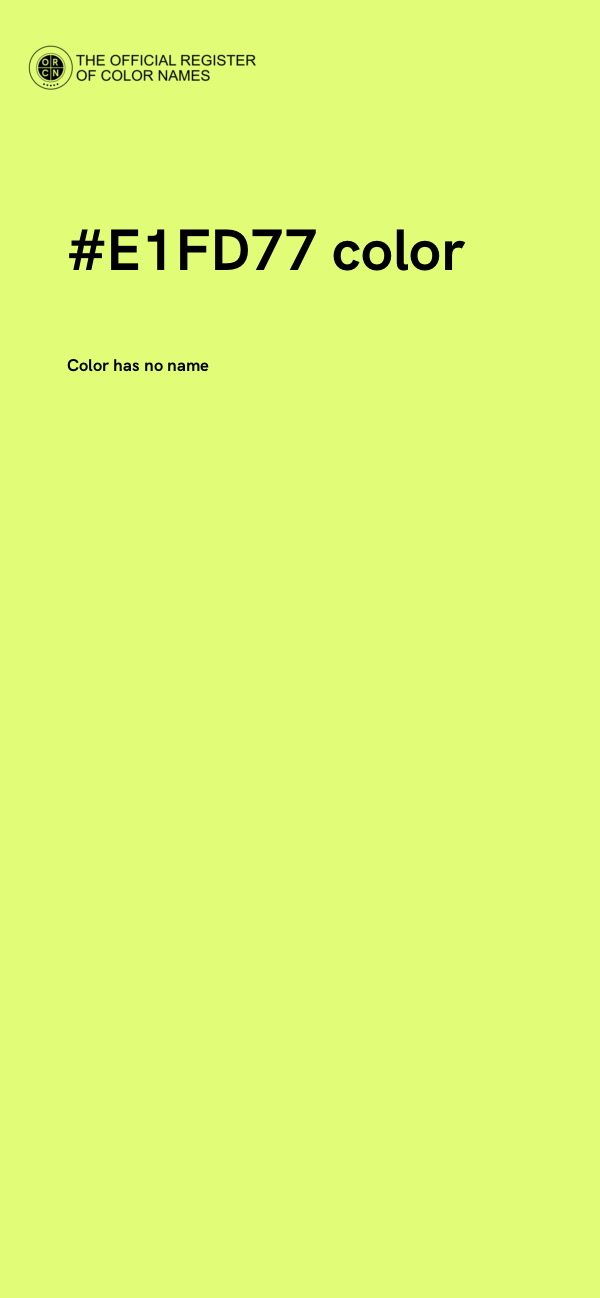 #E1FD77 color image
