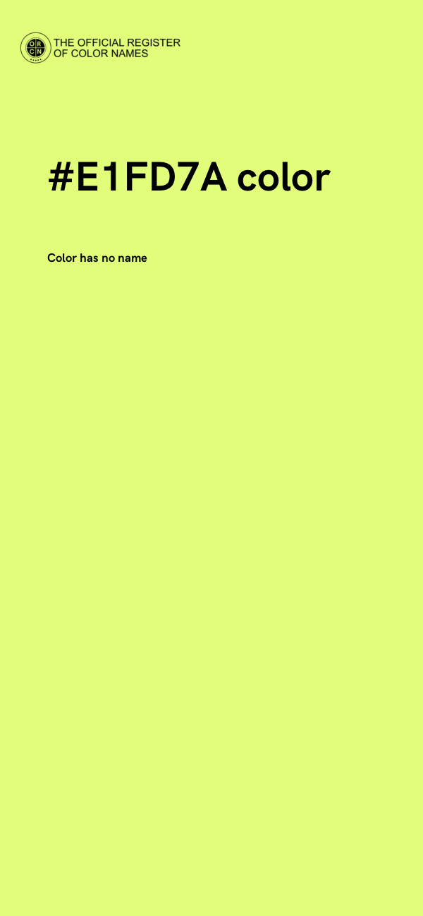 #E1FD7A color image