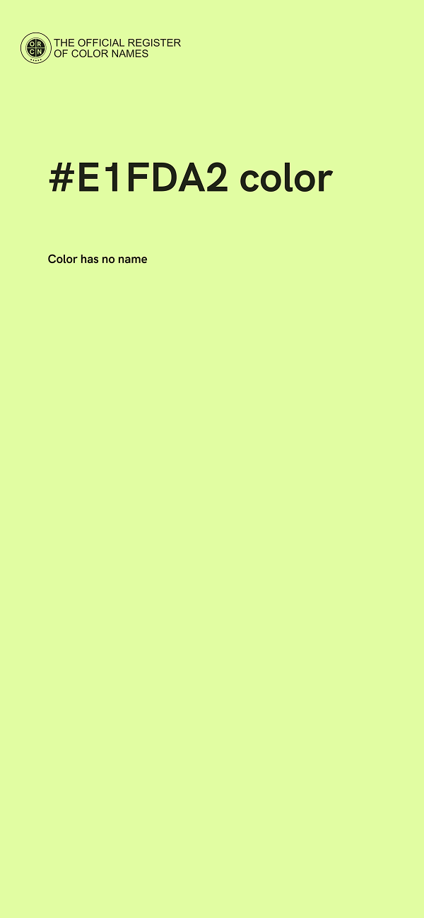 #E1FDA2 color image