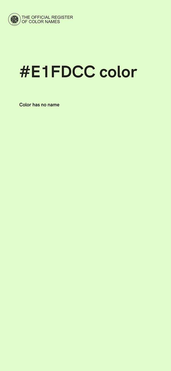 #E1FDCC color image