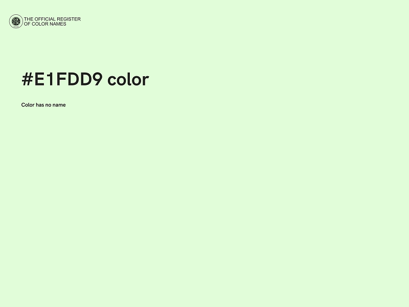 #E1FDD9 color image