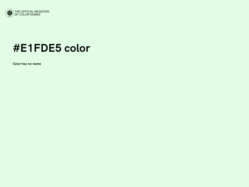 #E1FDE5 color image