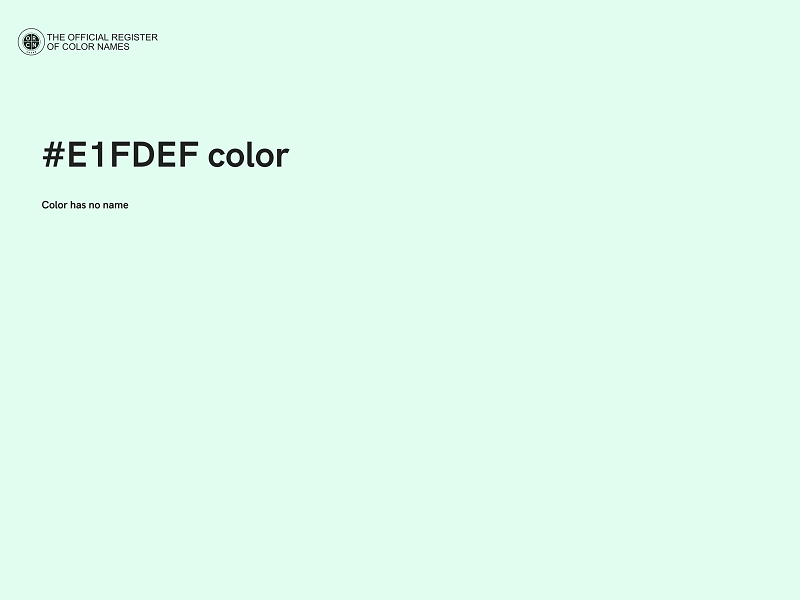 #E1FDEF color image