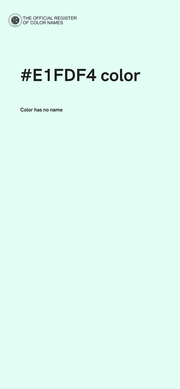 #E1FDF4 color image
