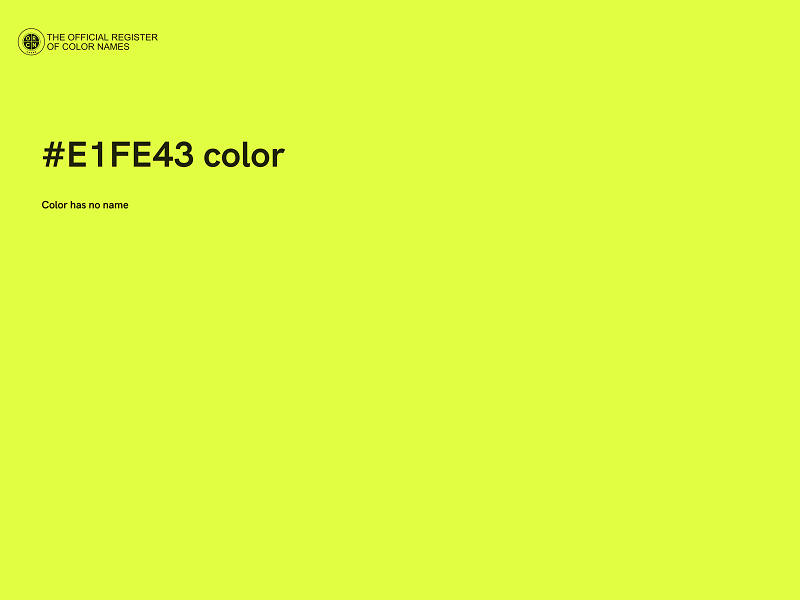 #E1FE43 color image