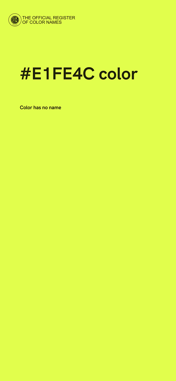 #E1FE4C color image