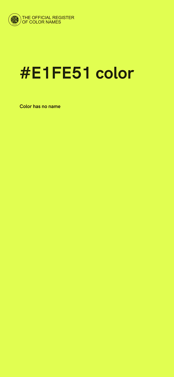 #E1FE51 color image