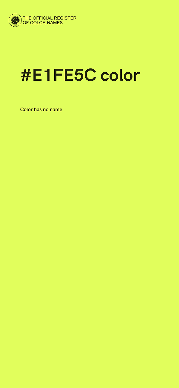 #E1FE5C color image