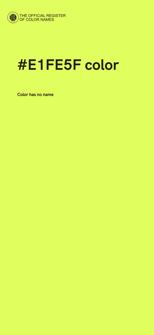#E1FE5F color image