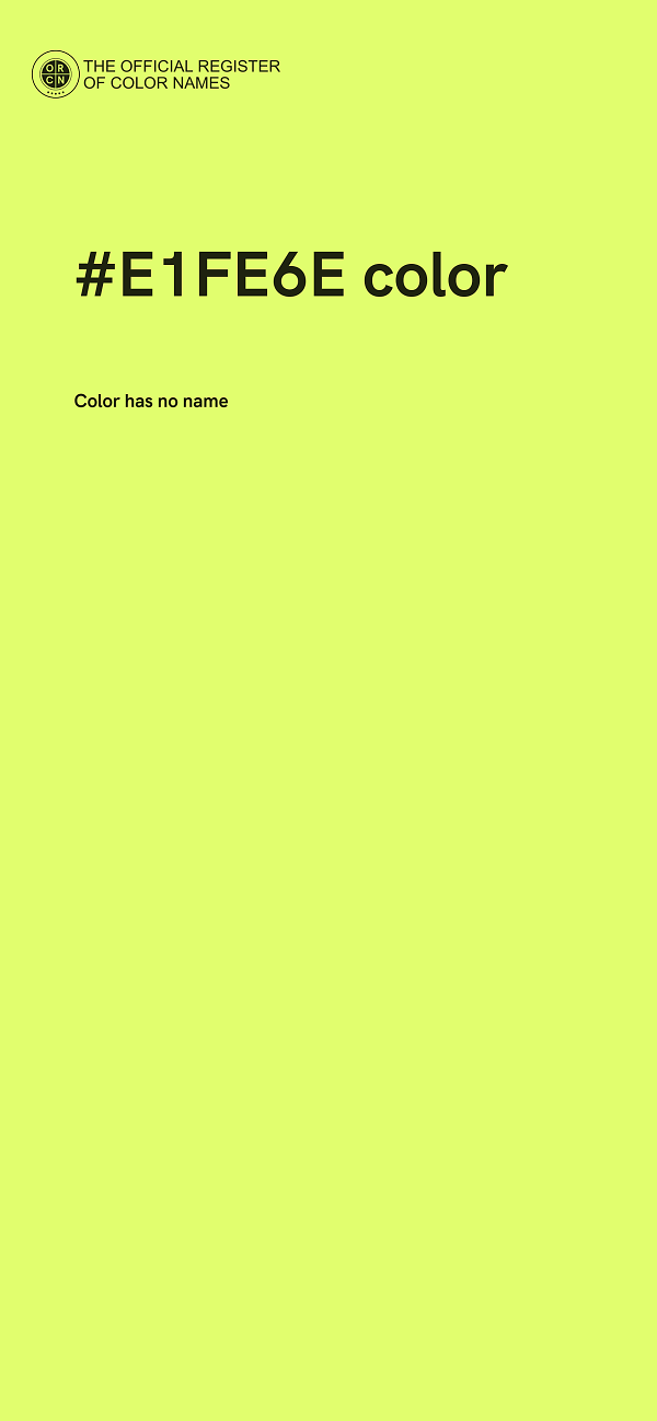 #E1FE6E color image