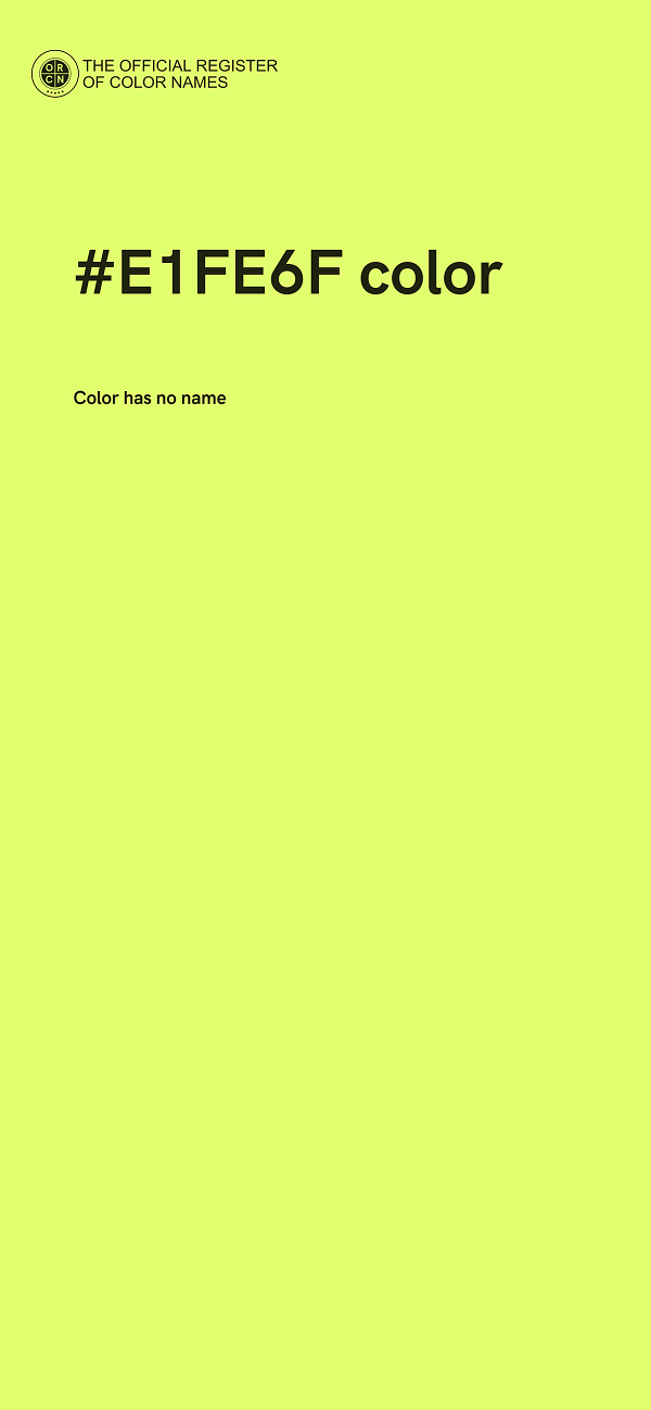 #E1FE6F color image