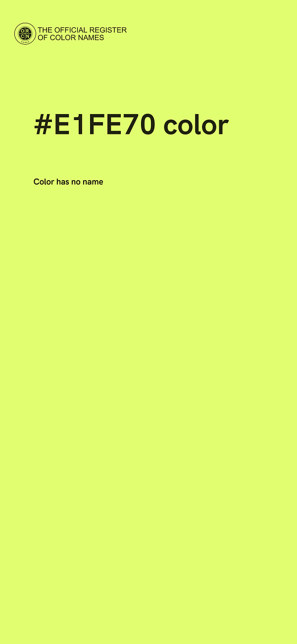 #E1FE70 color image