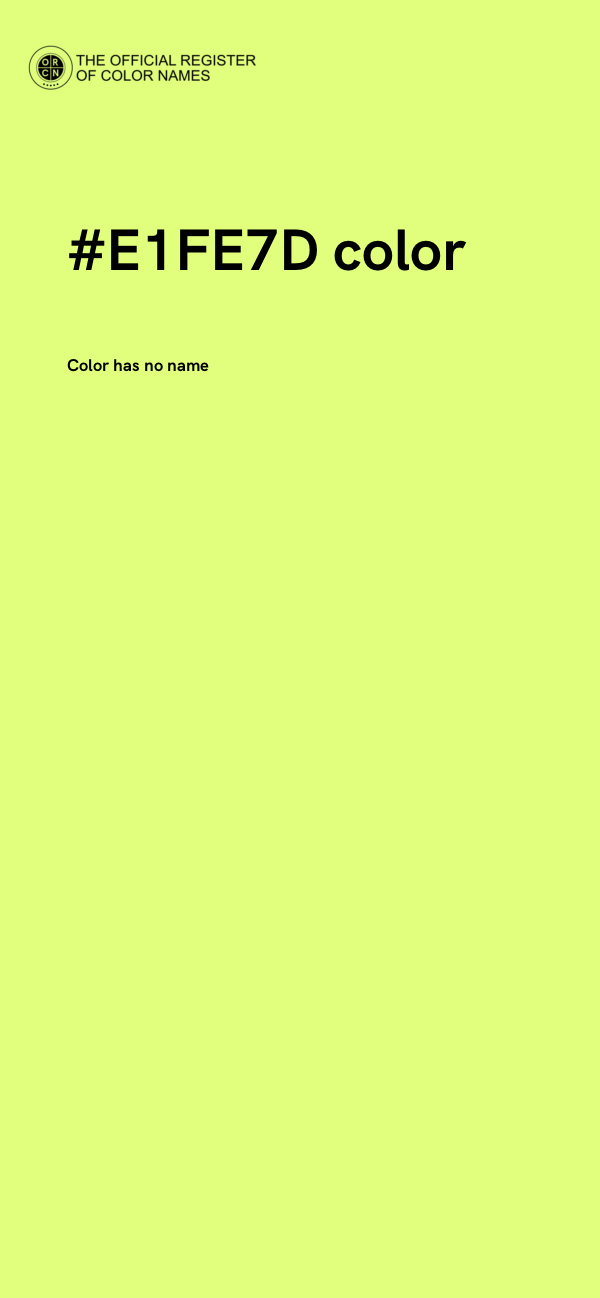 #E1FE7D color image